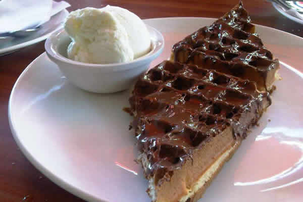 Waffle com Nutella